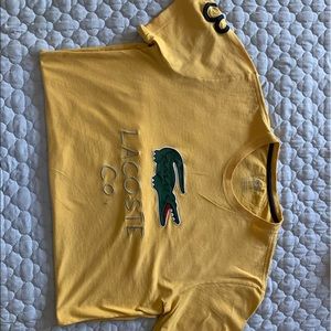 Yellow Lacoste T Shirt